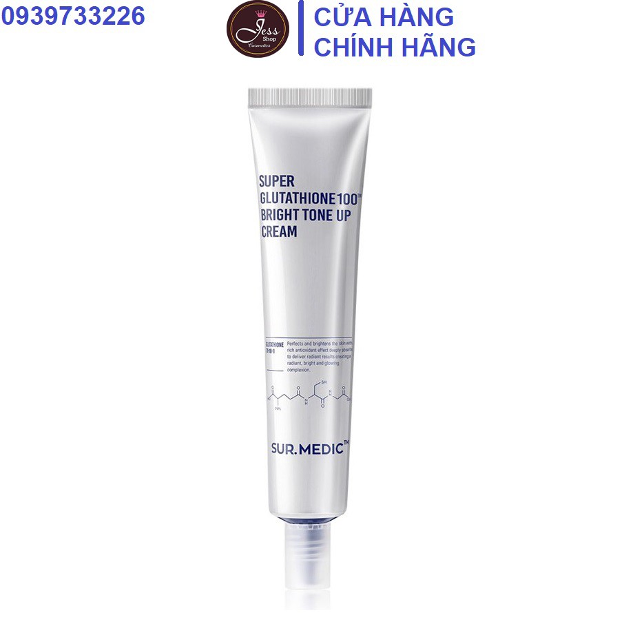 Kem Dưỡng Trắng Da Chống Lão Hóa Sur.Medic Super Glutathione 100 Bright Tone Up Cream 40ml