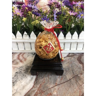 Túi tiền vàng lá Thần Tài Kim Nguyên Bảo phong thủy chiêu nạp tài lộc trang trí bàn thờ ông thần tài thổ địa