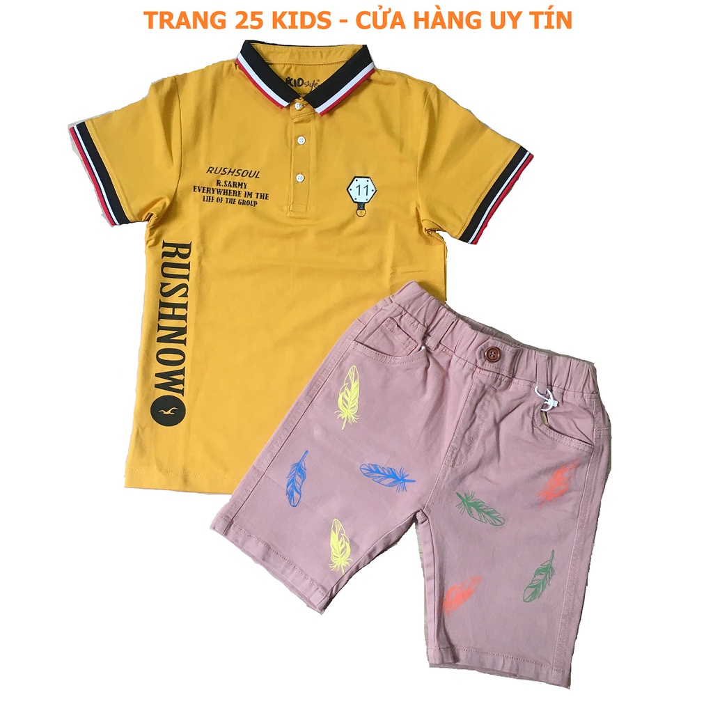 Quần Short KaKi Bé Trai Chất Jean Mộc , Mềm , Co Giãn - Trang 25 Kids Aq006