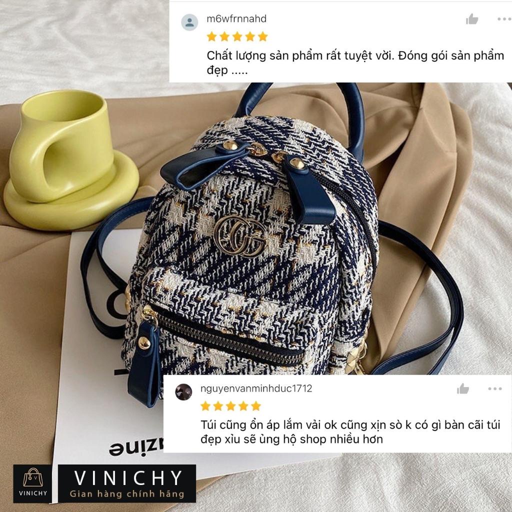 Balo mini đẹp Túi xách nữ đeo chéo đi chơi, đi học VINICHY, da đẹp, cao cấp size 20 cm HA120