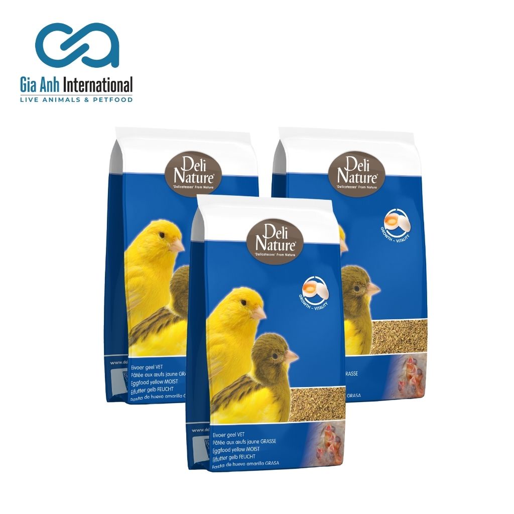 Cám Trứng Ẩm - Deli Nature Eggfood Yellow Moist Dành Cho Chim Yến Với Mật Ong Tự Nhiên Giúp Chim Khoẻ Mạnh Gói 10kg