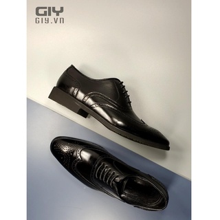 Giày da nam GIY Full Brogue Oxford màu Đen S02/ Giày thiết kế