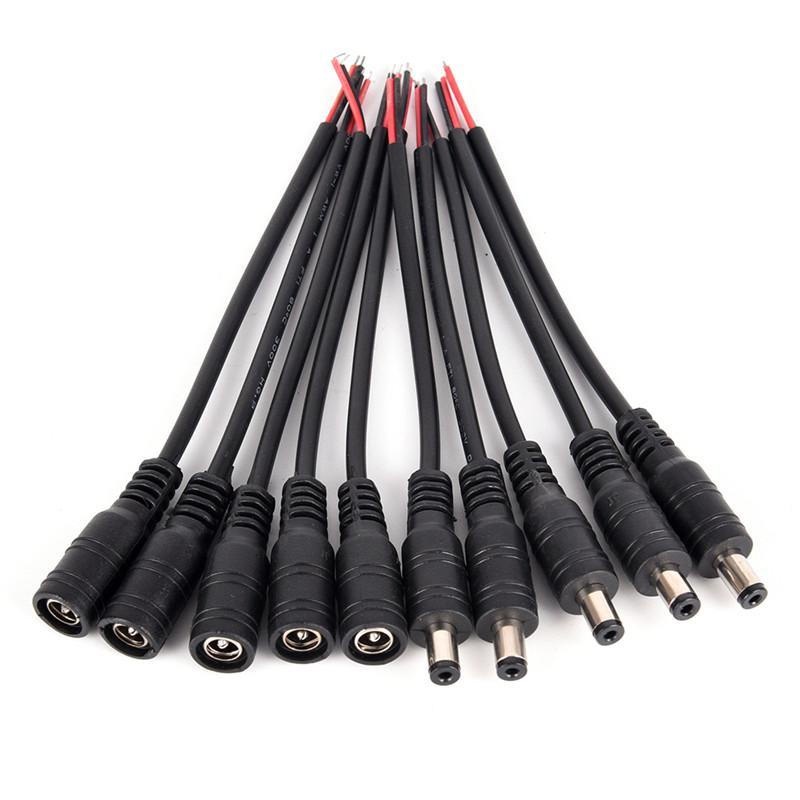 Set 5 cặp dây cáp nối nguồn DC 5.5x2.1mm