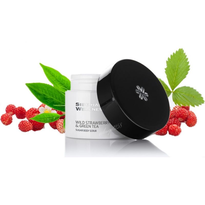 Tẩy tế bào chết Spa Collection Wild Strawberry &amp; Green Tea Sugar Body Scrub - SIBERIAN WELLNESS