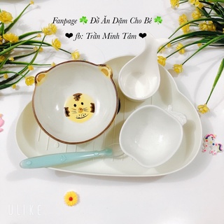SET BÁT SỨ ĂN DẶM CHO BÉ, bát ăn dặm kiểu nhật