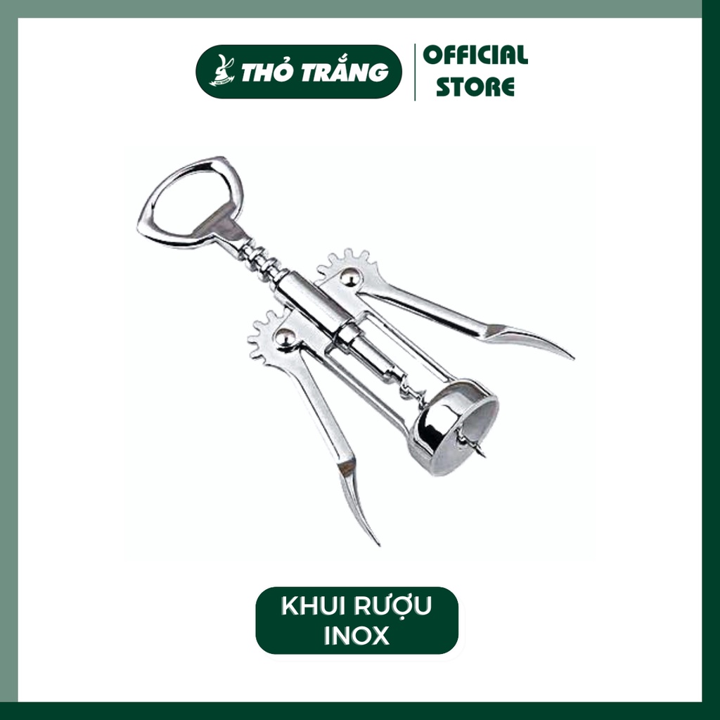 Dụng cụ khui đa năng, dụng cụ khui rượu vang inox 304 không gỉ