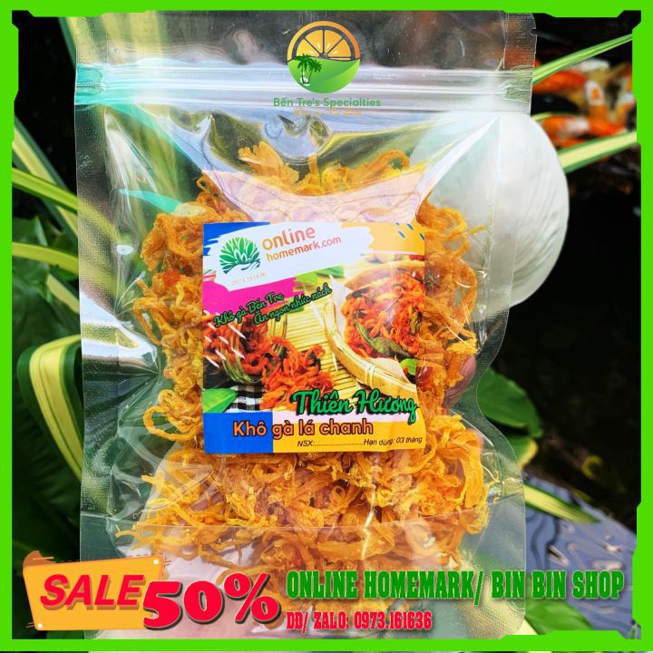 [Hộp 300G] Khô gà lá chanh xé sợi tẩm vị loại ngon | BigBuy360 - bigbuy360.vn