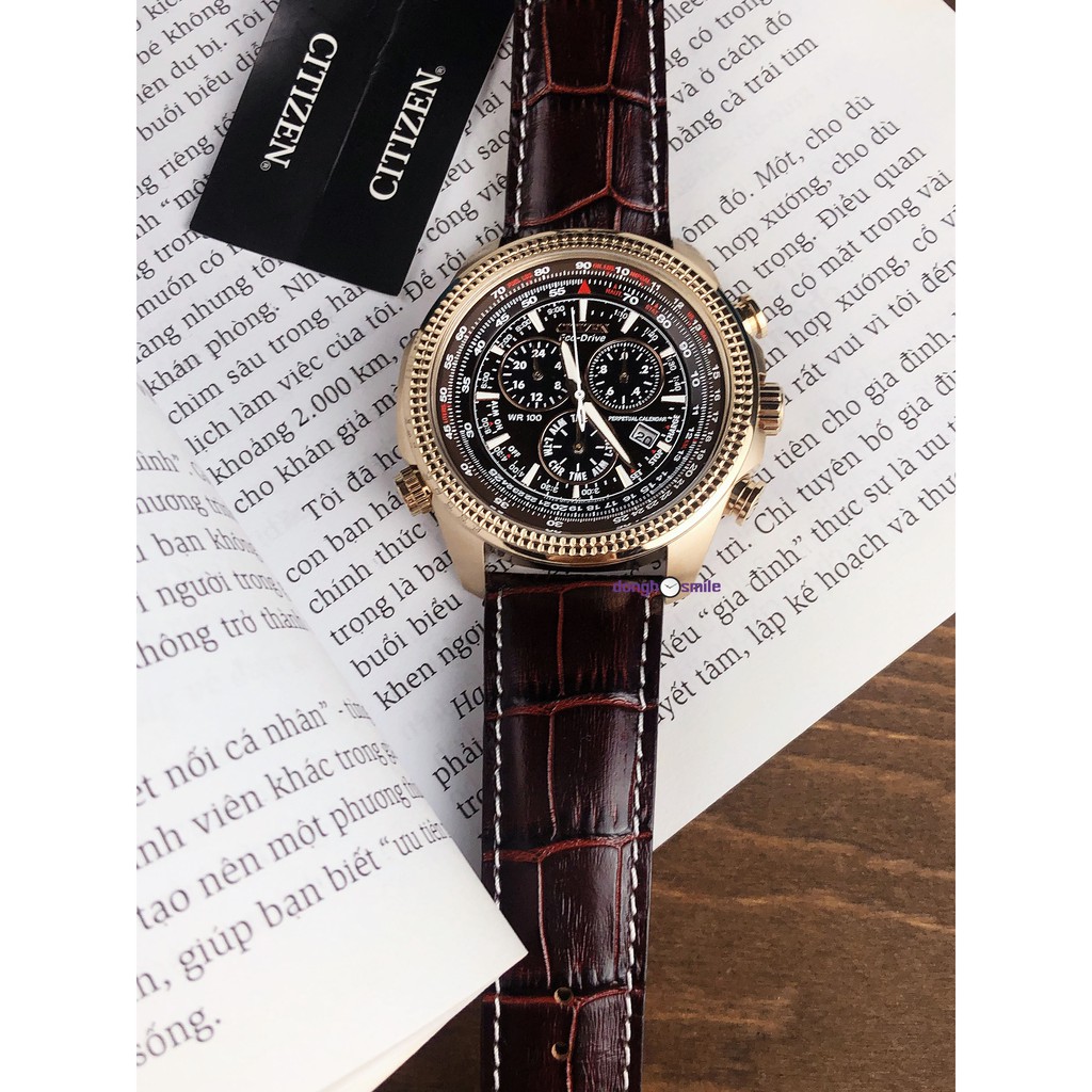 Đồng hồ nam Citizen BL5403-03X size 48mm eco-drive dây da