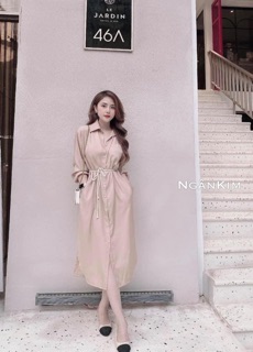 🎀ĐẦM SOMI XÔ( kèm dây thắt eo ạ)#160k