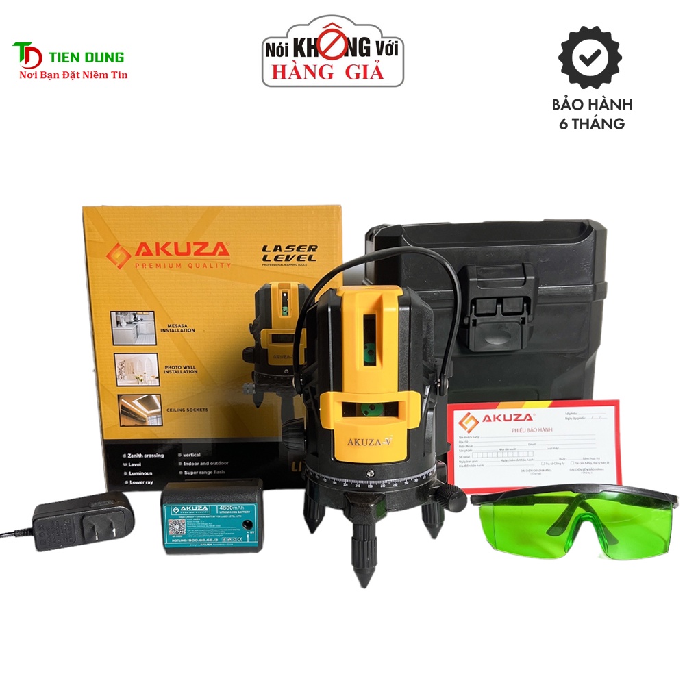Máy bắn cốt, máy cân bằng laze 5 tia xanh AKUZA V