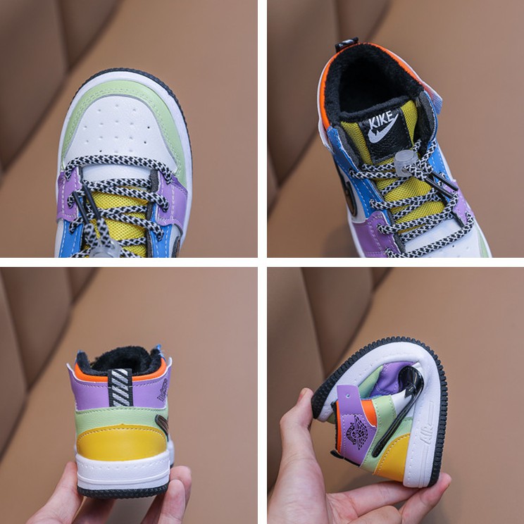 Giày Thể Thao Phong Cách Hàn Quốc Phối Màu Sắc Cho Bé