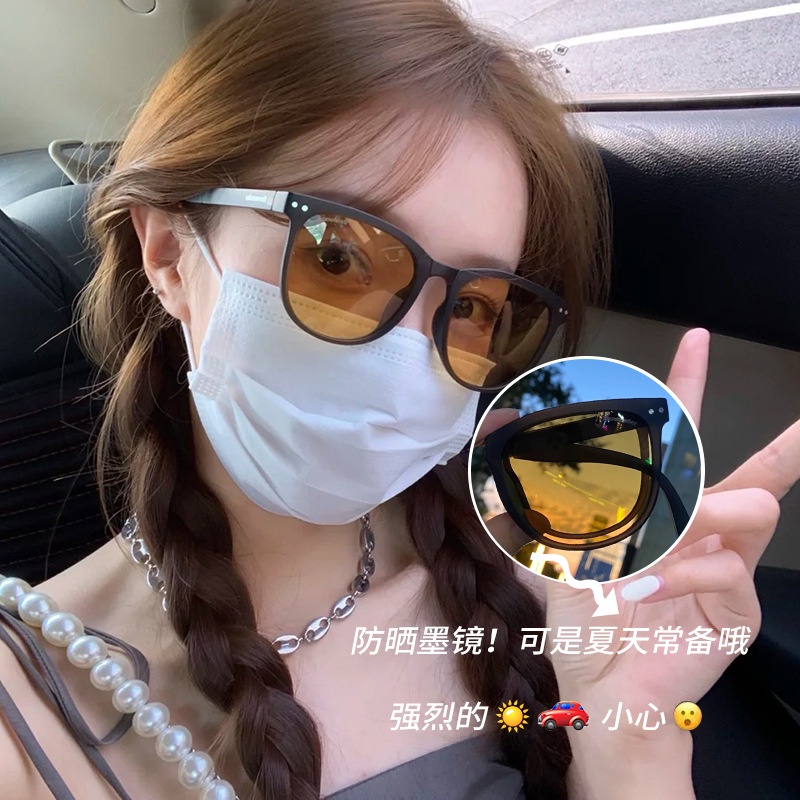 Kính đeo Nhiều Màu Sắc Thời Trang Dành Cho Nữ Chống tia cực tím có thể gấp lại
