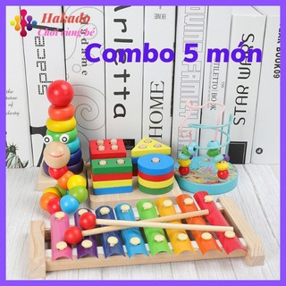 Combo 5 món đồ chơi phát triển trí tuệ cho bé 4.5
