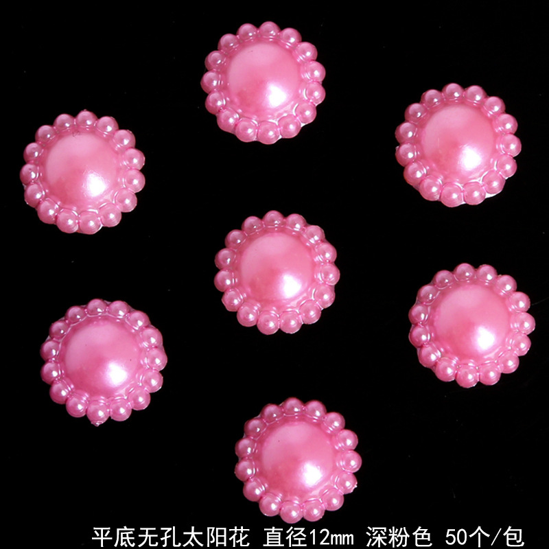 Set 50 Hoa Hướng Dương Nhựa Abs Trang Trí Ốp Lưng Điện Thoại