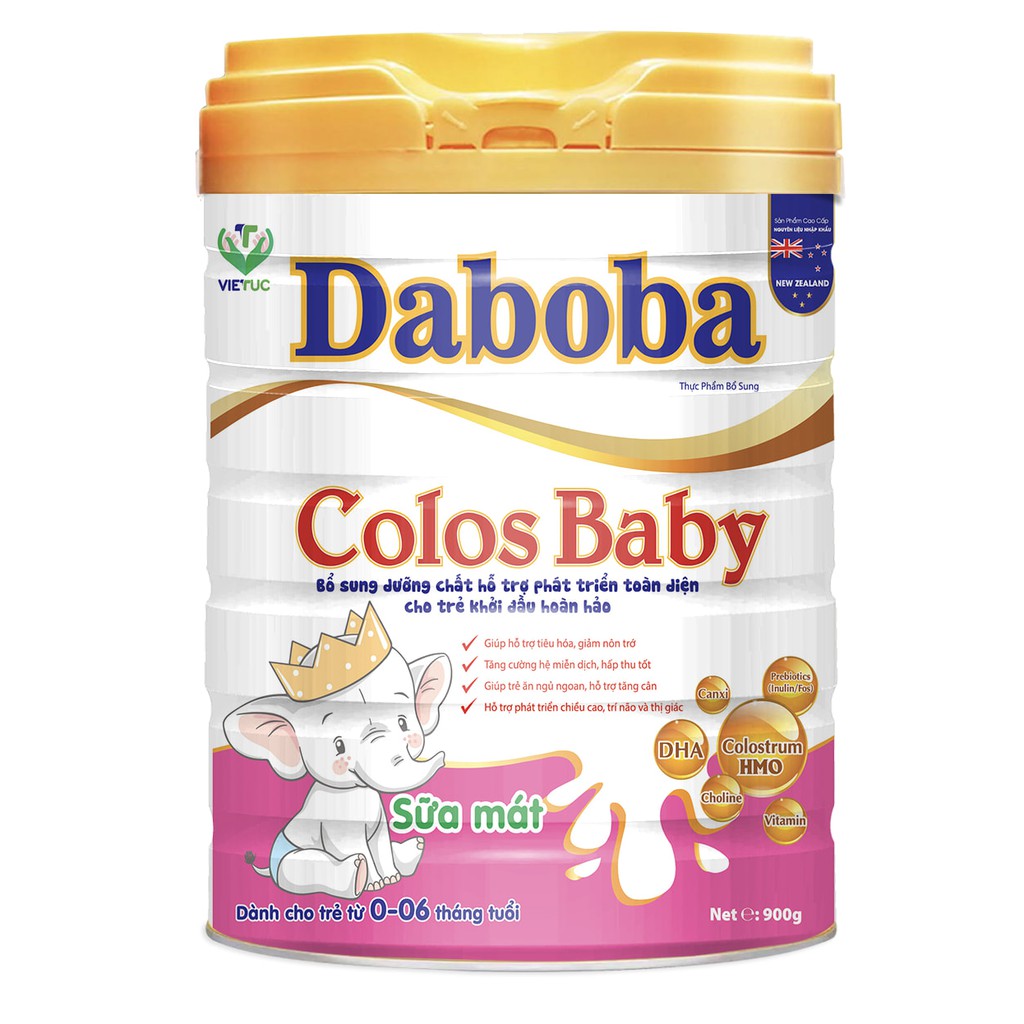 Sữa non dành cho trẻ 0-6 tháng Daboba colos baby 900g - Ngừa táo bón,