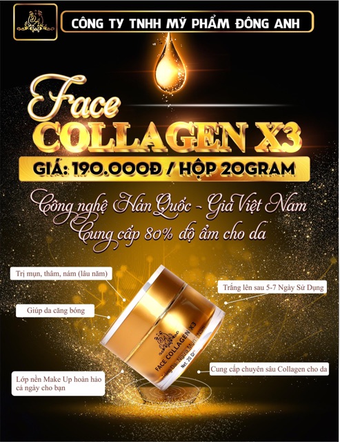KEM FACE COLLAGEN X3 Cty ĐÔNG ANH | BigBuy360 - bigbuy360.vn