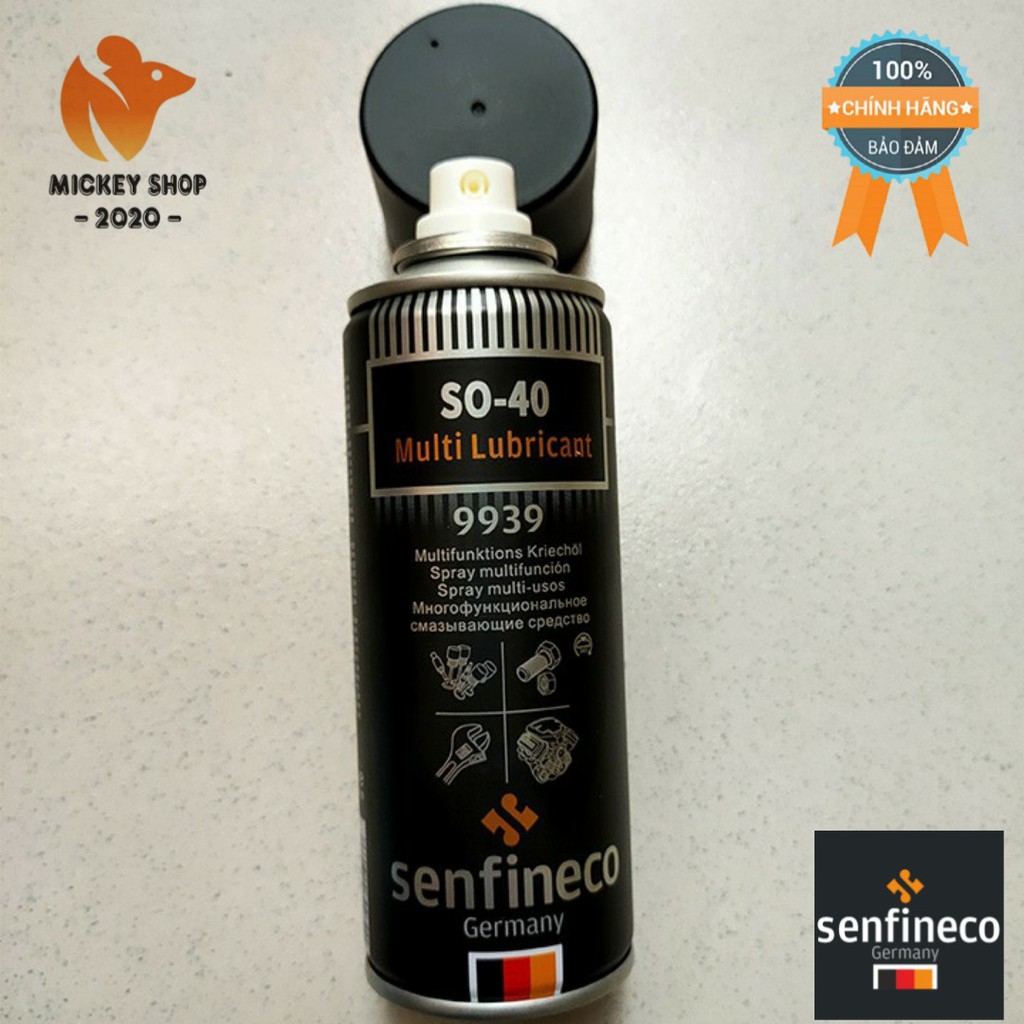 Bôi Trơn, Làm Sạch và Bảo Vệ Bề Mặt Chi Tiết Senfineco 9939 - 200ML SO-40 Multi Lubricant -CHÍNH HÃNG