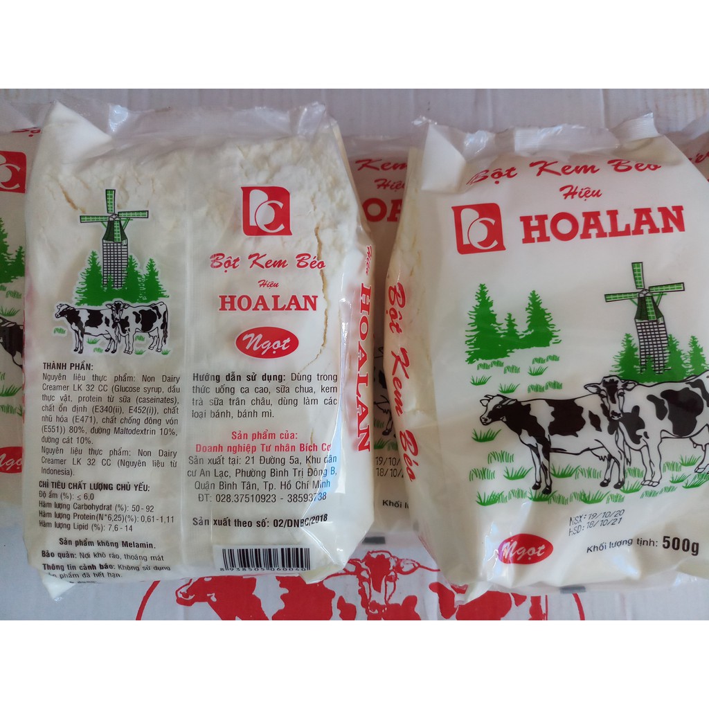 Sữa Bột Kem Béo Hiệu Hoa Lan 500g - Nguyên Liệu Pha Chế Bánh