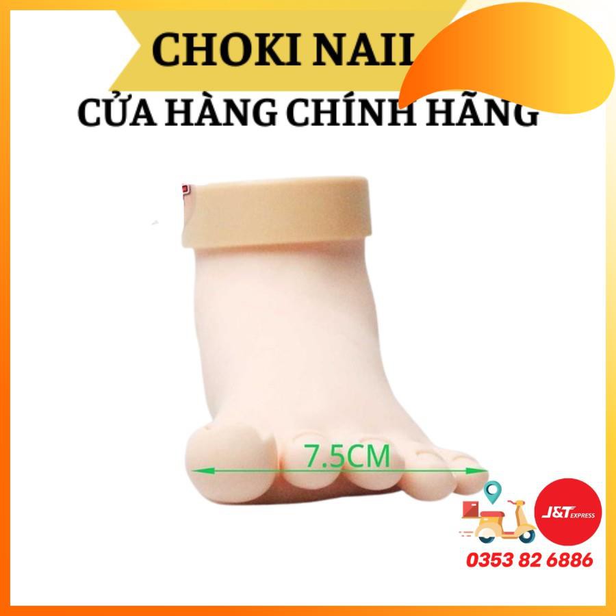 [Hàng cao cấp] Bàn chân giả silicon tập sơn đắp móng bột đắp móng gel, Giúp các bạn mới học nail thanh thục các kỹ năng