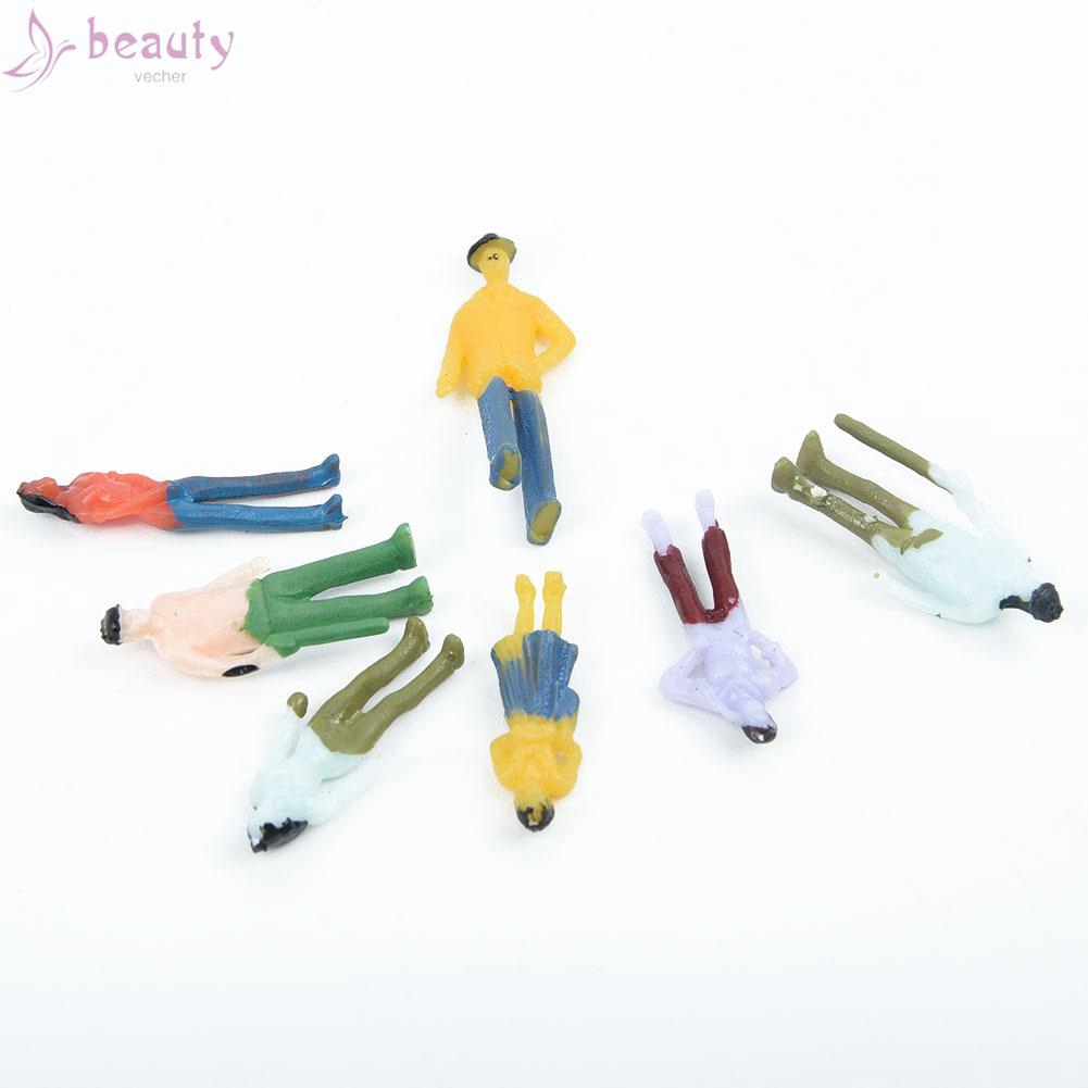 Bộ 25/100 Mô Hình Người Bằng Nhựa Tỉ Lệ 1:75 Dùng Trang Trí