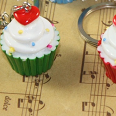 (Thaosi8420) Móc khóa mô hình bánh cupcake