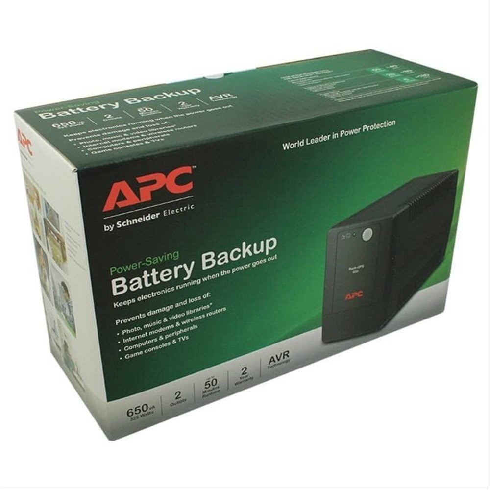 Bộ lưu điện UPS APC BX650LI-MS 650VA 325W APC Back-UPS 650VA cung cấp năng lượng liên tục cho các PC và bảng điện