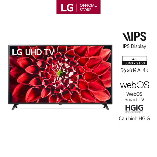 Smart Tivi LG 55 Inch UHD 4K 55UN7190PTA Model 2020 - Có Magic Remote (Chính Hãng)