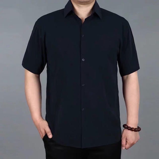 ÁO SƠ MI CỘC TAY TRUNG NIÊN DÁNG TO | BigBuy360 - bigbuy360.vn