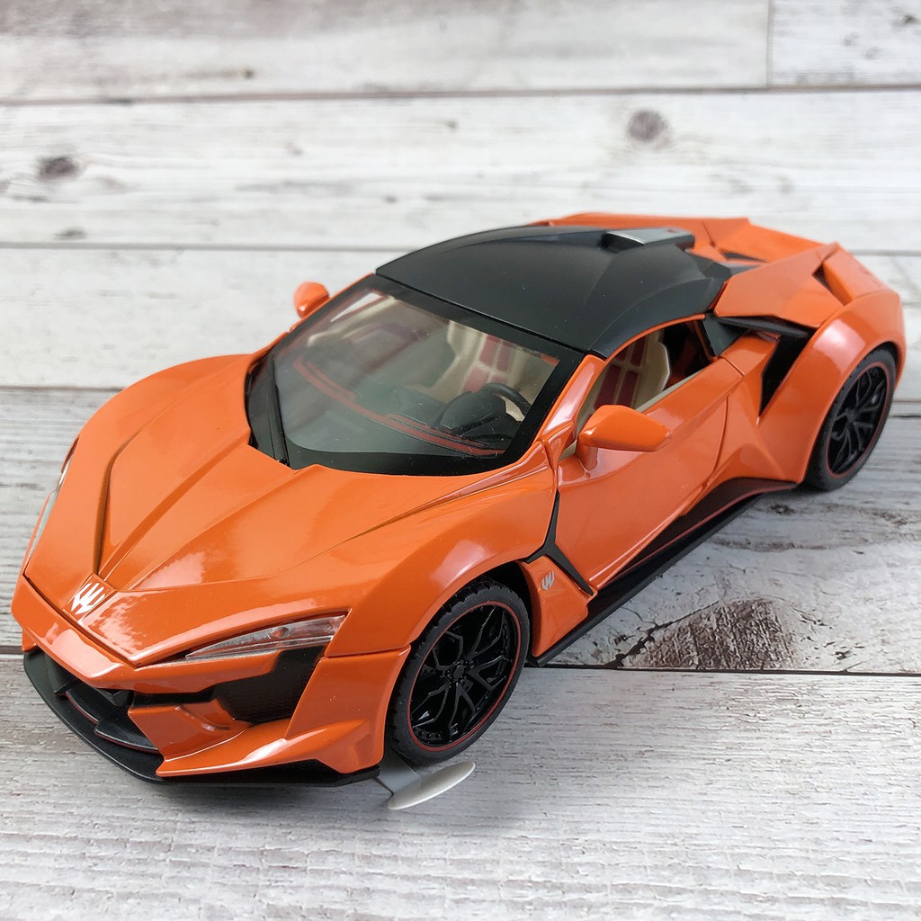 Mô hình siêu xe Lykan Hypersport tỉ lệ 1:24 thiết kế tinh xảo cực đẹp, siêu sang, dùng làm quà tặng, trưng bày cực chất
