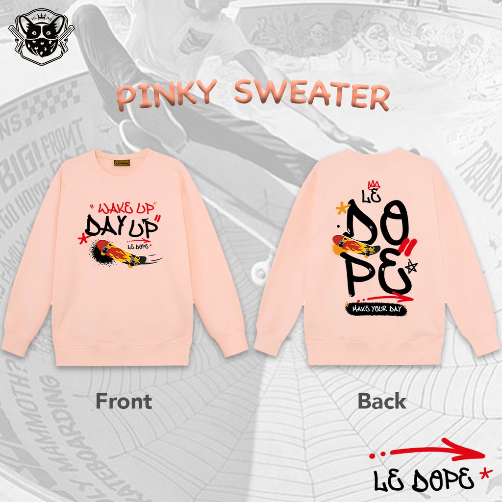 Áo khoác nhẹ màu hồng - Sweater ván trượt