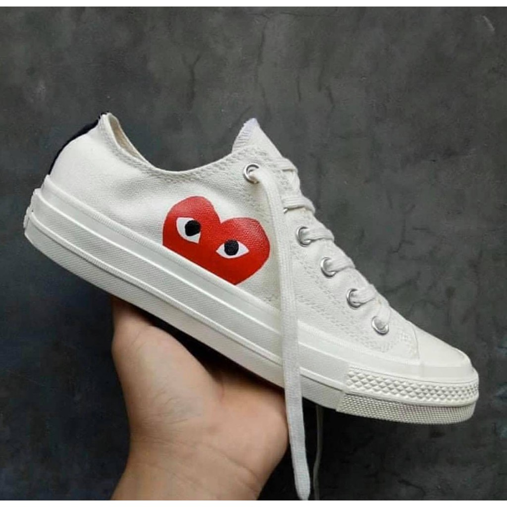 [ CHÍNH HÃNG ] giày sneaker CONVERSEE CDG WHITE