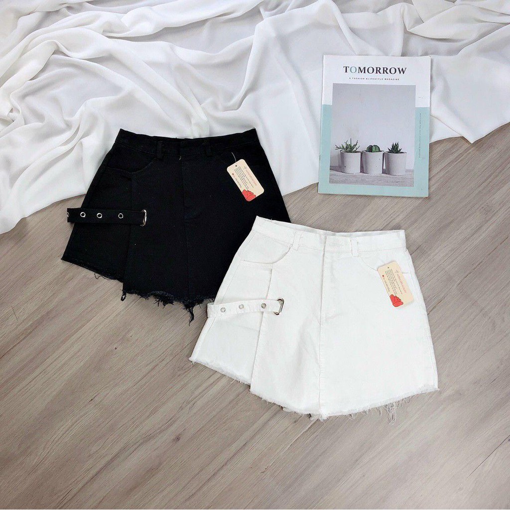 15Q58B1 Quần váy tua rua phối nịt trang trí 3 size SML | BigBuy360 - bigbuy360.vn