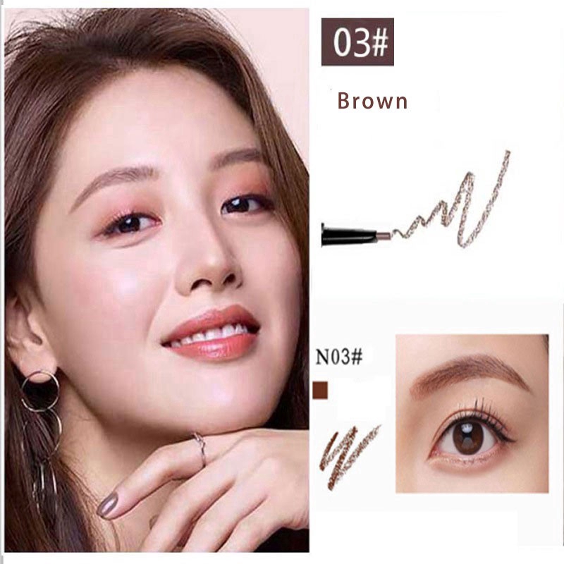 [Hàng mới về] Bút chì kẻ mày tự động xoay thiết kế 2 trong 1 chống thấm nước lâu trôi | BigBuy360 - bigbuy360.vn