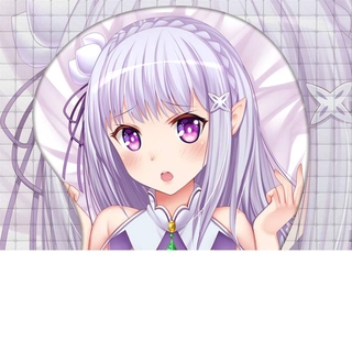 Nguyên gốc Emilia cô gái ngực Máy tính văn phòng trò chơi ba chiều chuột Pad bảo vệ cổ tay Silicone cổ tay Pad Anime