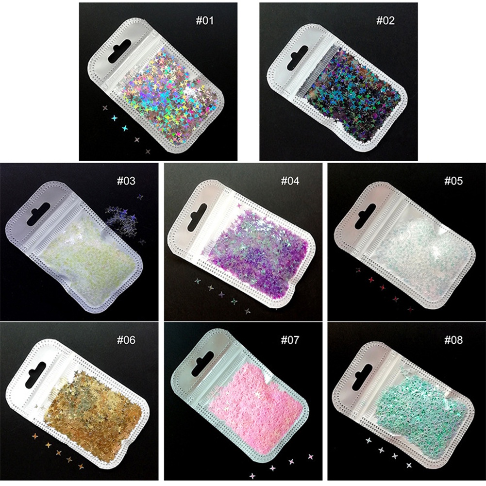 Hộp Sequin Hình Thánh Giá 3D Dùng Trang Trí Móng Nghệ Thuật