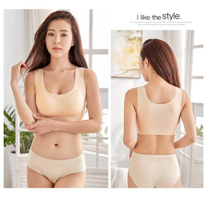 ❤HOT SALE❤ One piece seamless bra No steel ring, can be worn to sleep Push-up bra full cup