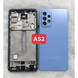 Bộ vỏ Samsung Galaxy A52 zin (bộ gồm lưng,sườn, phím, kính camera, khe sim )