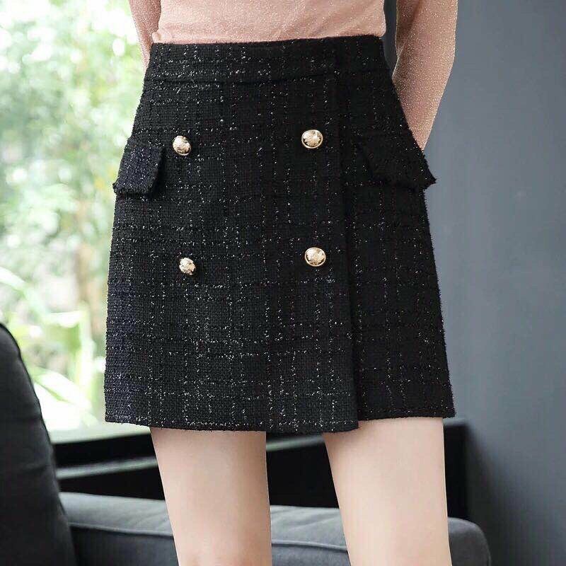 Chân váy dạ tweed