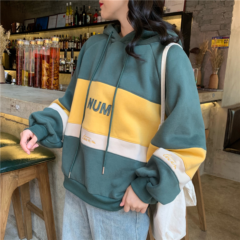 Áo hoodie SUXI tay dài dễ phối đồ thời trang cho nữ