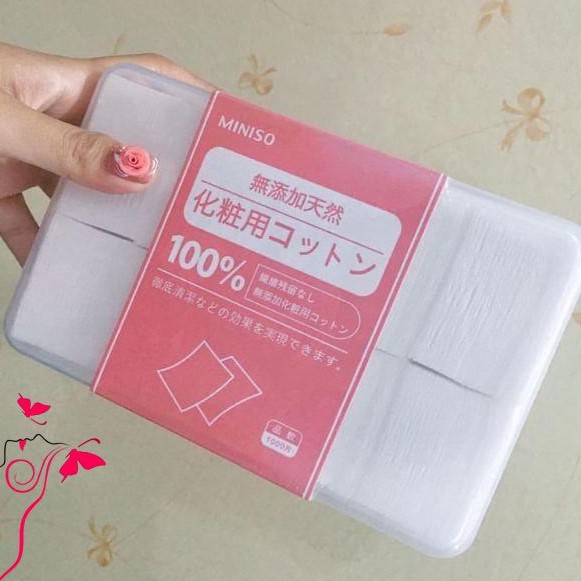 Bông Tẩy Trang Miniso 1000 miếng | BigBuy360 - bigbuy360.vn