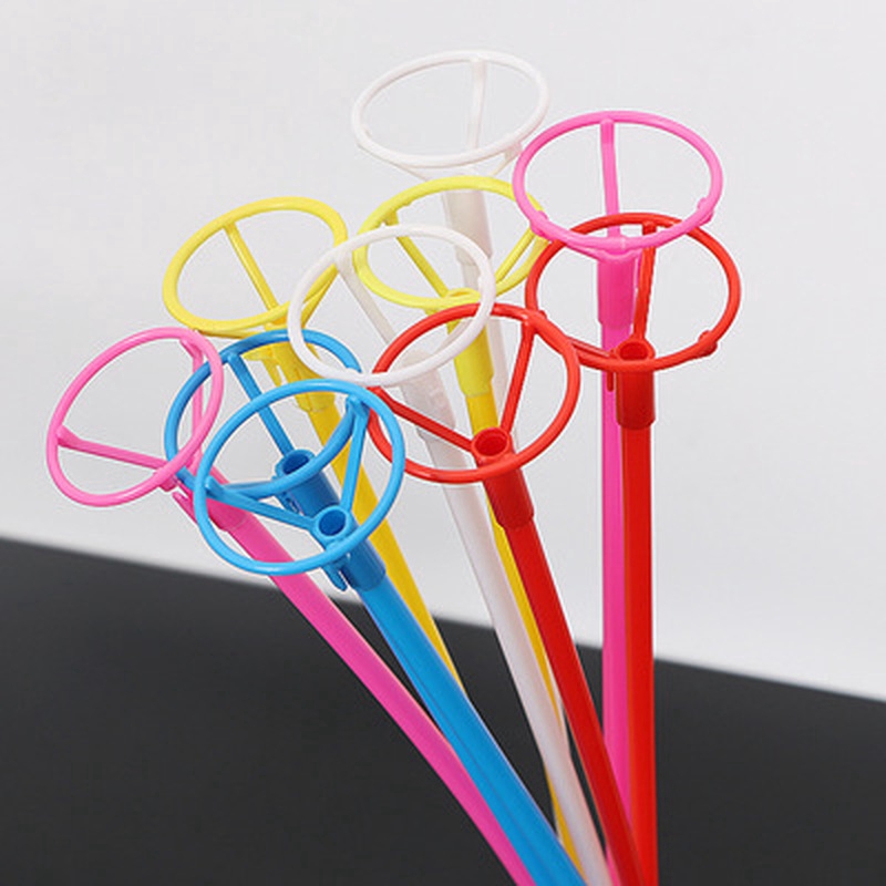 Set 50 giá đỡ bong bóng nhiều màu sắc 40cm