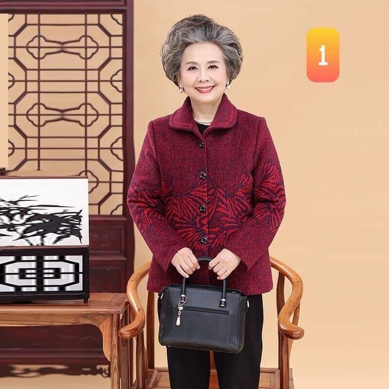 ÁO KHOÁC CHO BÀ, Lạnh rồi nếu không biết mua quà gì tặng bà, tặng cụ thì mua 1c áo khoác là món quà 
