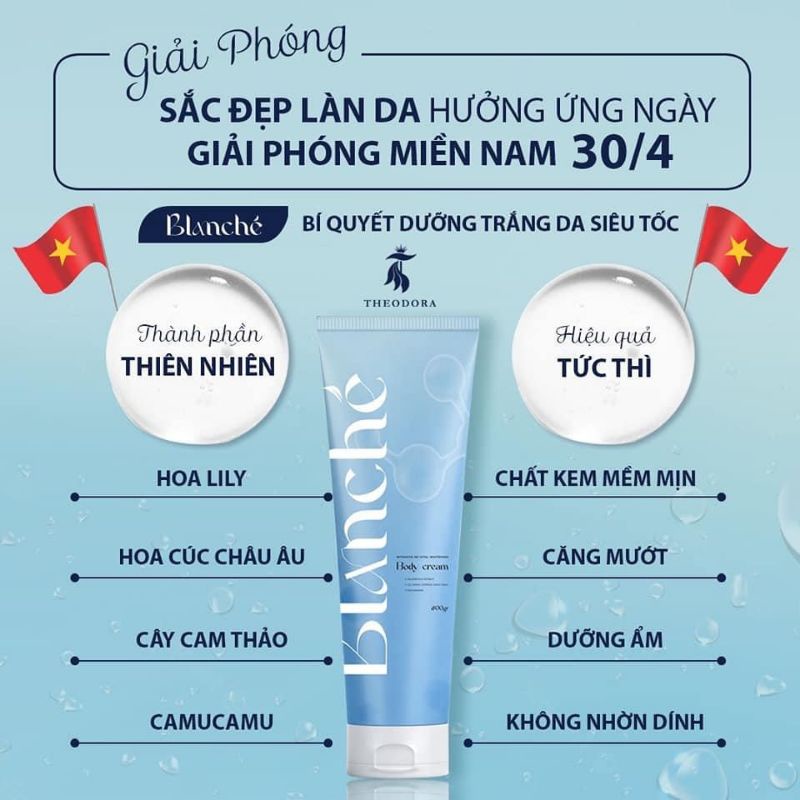 Kem Body Trứng Cá Hồi Blanché