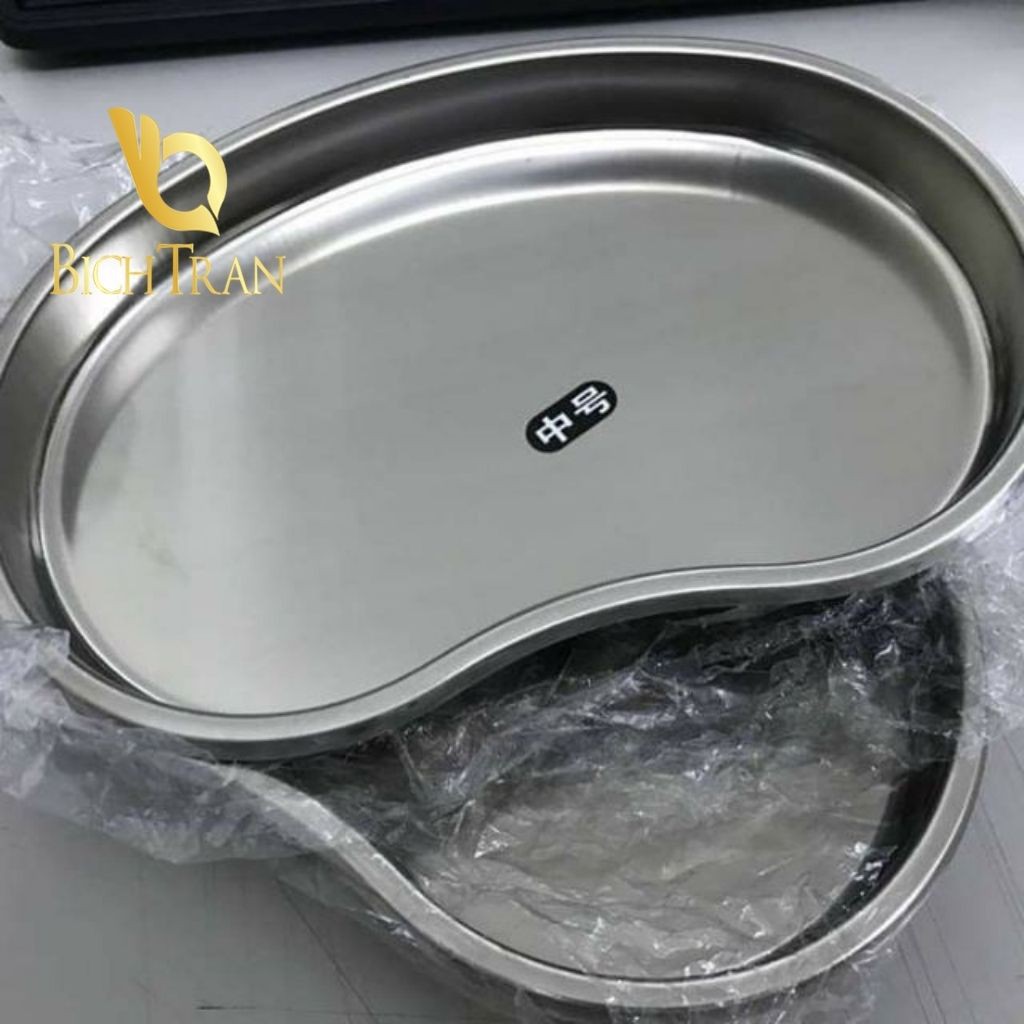 Khay hạt đậu inox đựng bông dùng trong spa phun xăm ( size vừa )