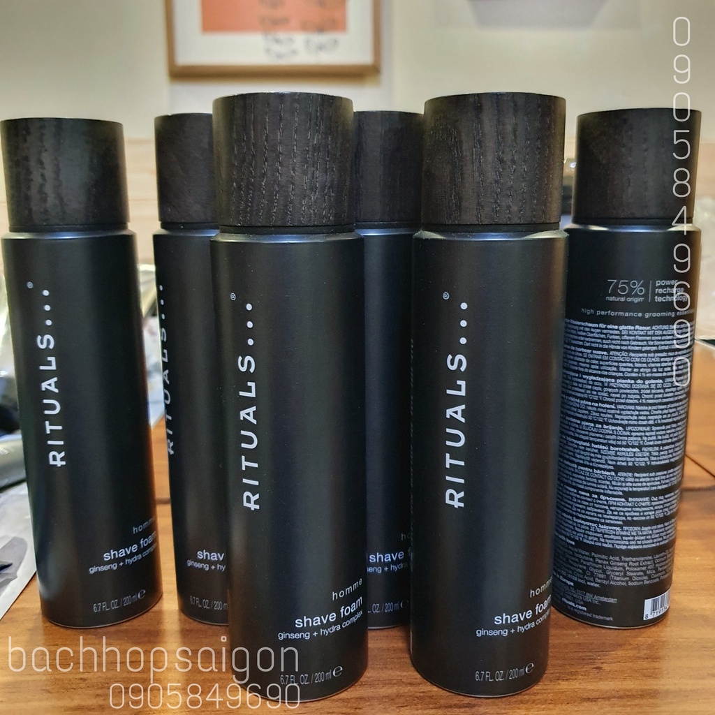 Gel cạo râu tạo bọt  Rituals of Homme Shave Foam and Samurai