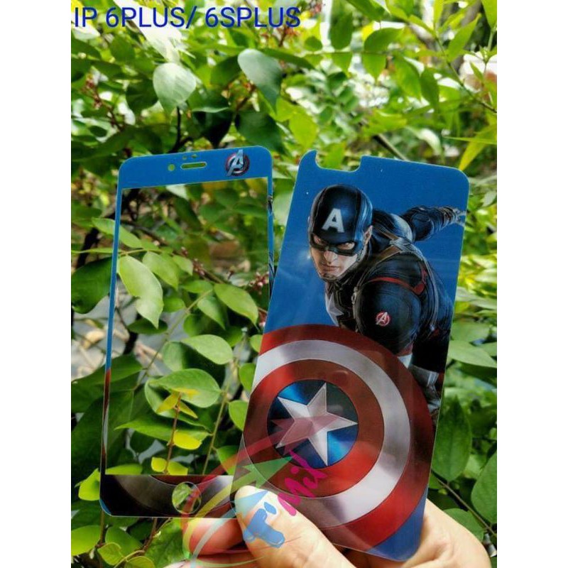 Bộ 2 cường lực full AVENGERS IP 6PLUS, 6S PLUS