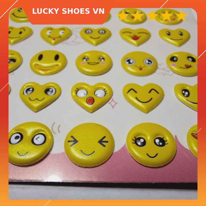 sticker cute mặt cười smile cực đáng yêu dùng làm đồ chơi cho bé, sticker dán điện thoai, dán laptop trang trí bất kỳ