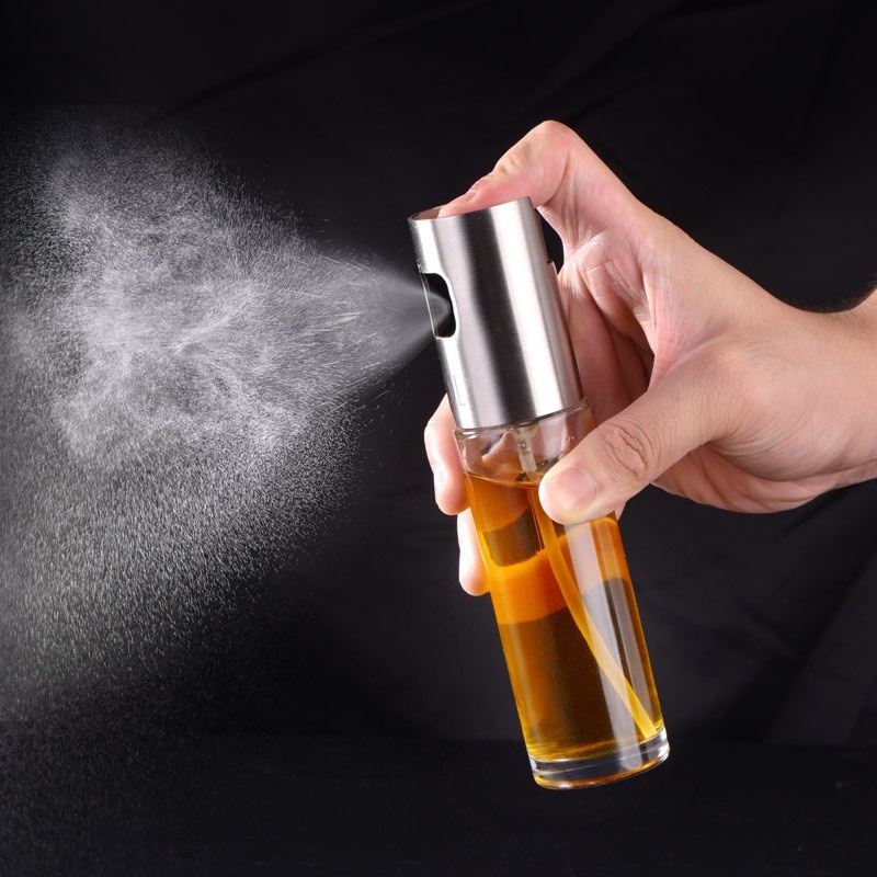 LỌ XỊT DẦU ĂN THỦY TINH 100ML DÙNG CHO NỒI CHIÊN KHÔNG DẦU,CHIÊN RÁN ĐỒ ĂN, NƯỚNG ĐỒ ĂN
