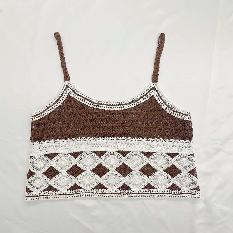 Áo Tank Top Dệt Kim Phong Cách Boho Xinh Xắn Cho Nữ