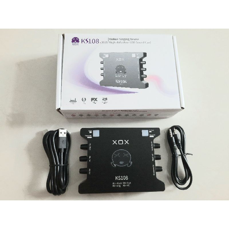 Bộ sound card XOX K10 KS108 chính hãng BH 12 tháng lỗi đổi mới